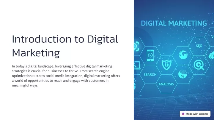 introduction to digital marketing