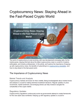 Cryptocurrency News_ Staying Ahead in the Fast-Paced Crypto World