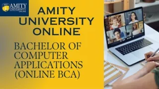 Bachelor of Computer Application Online Degree| Amity online