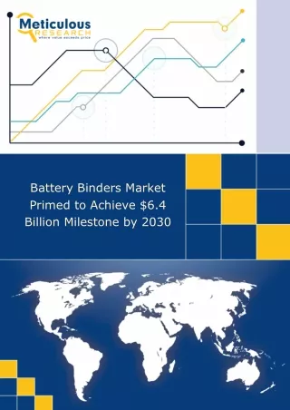 Battery Binders Market Primed to Achieve $6.4 Billion Milestone by 2030
