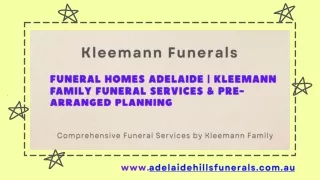 kleemann funerals