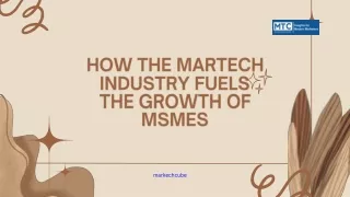 How the Martech Industry Fuels the Growth of MSMEs