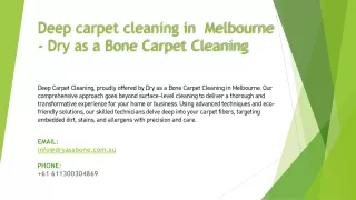 deep carpet cleaning in melbourne dry as a bone carpet cleaning
