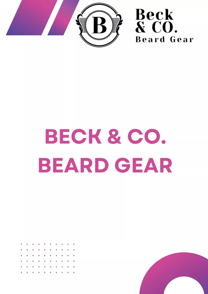 beck co beard gear