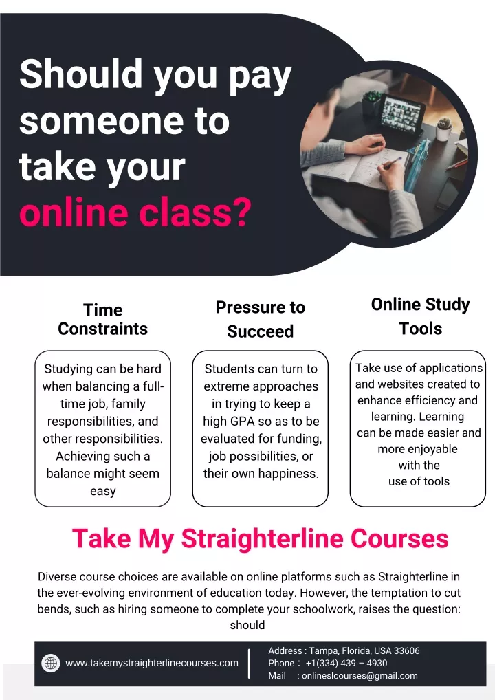 should you pay someone to take your online class