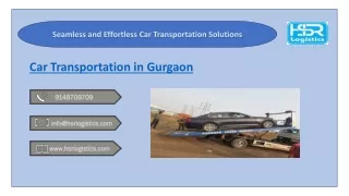 Door to Door Car transportation in Gurgaon by HSR Logistics