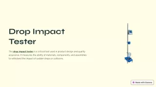 drop impact tester