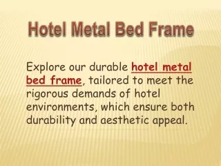 Hotel metal bed frame