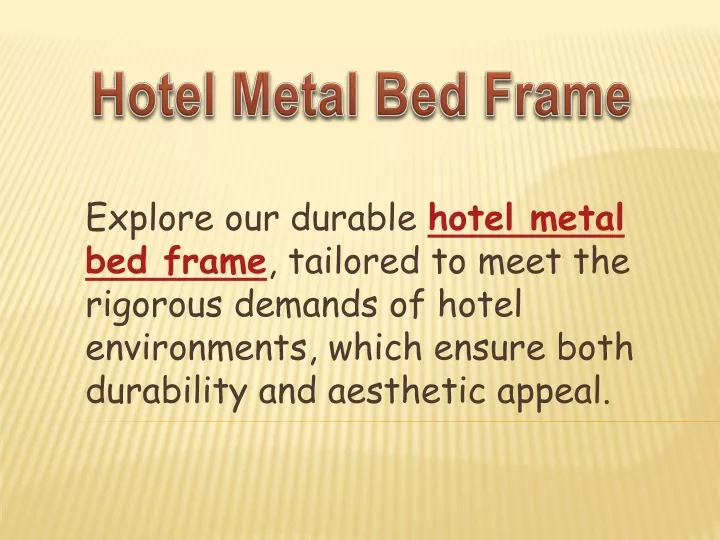 hotel metal bed frame