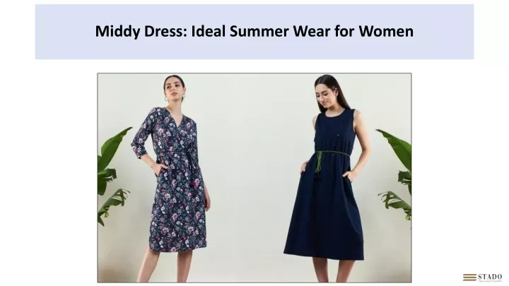 middy dress ideal summer wear for women