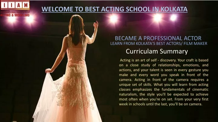 welcome to best acting school in kolkata