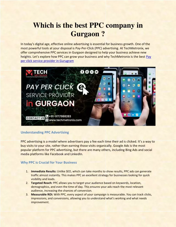 which is the best ppc company in gurgaon