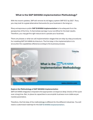 What is the SAP S4HANA implementation Methodology