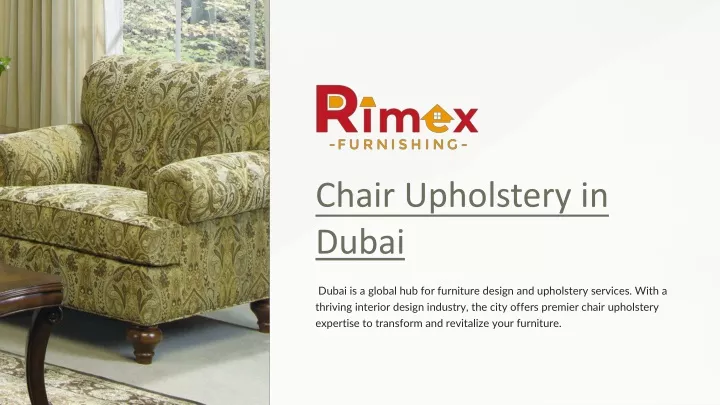 chair upholstery in dubai