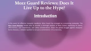 Mozz Guard Reviews