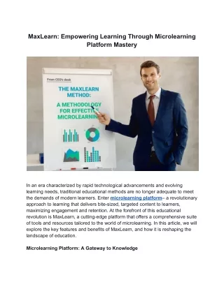 maxlearn empowering learning through