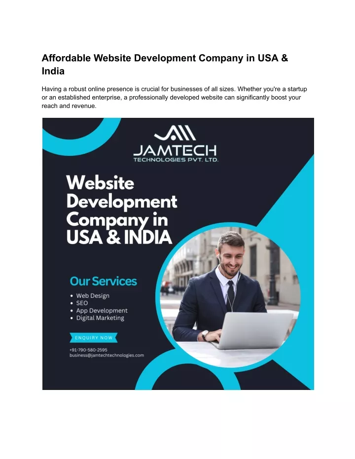 affordable website development company