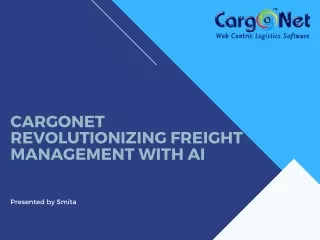 CargoNet- All in one  Freight Forwarding Software Solution