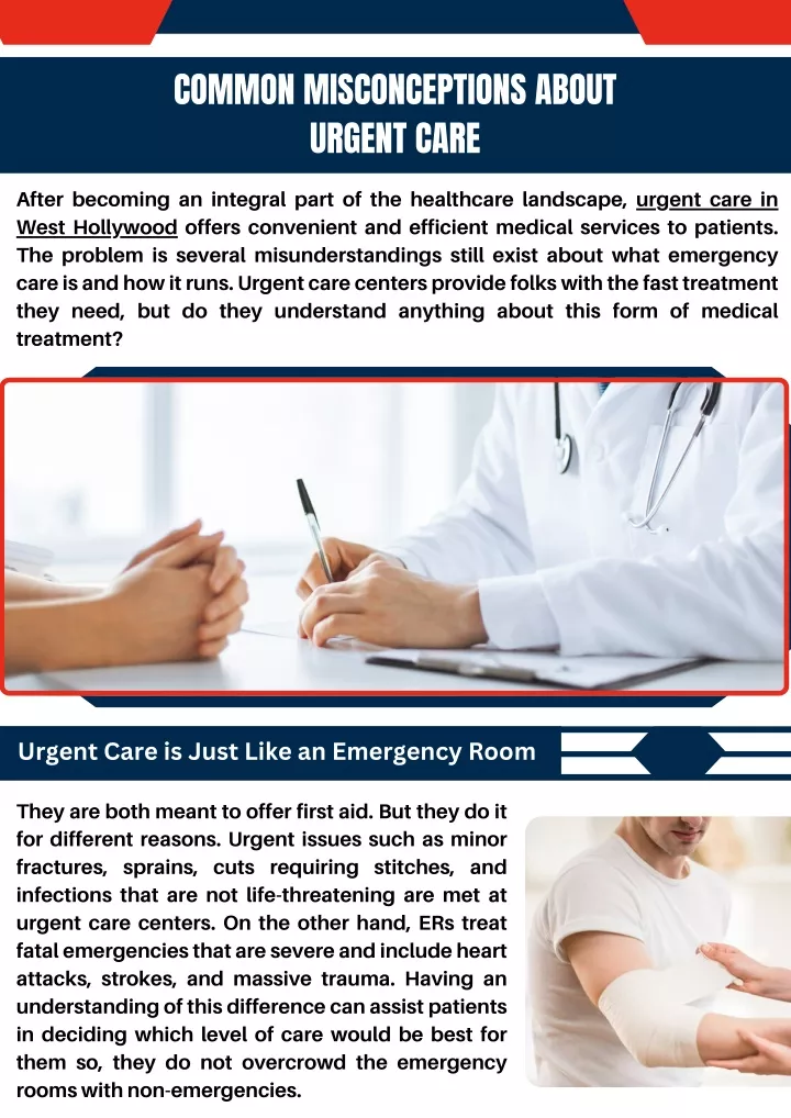 common misconceptions about urgent care