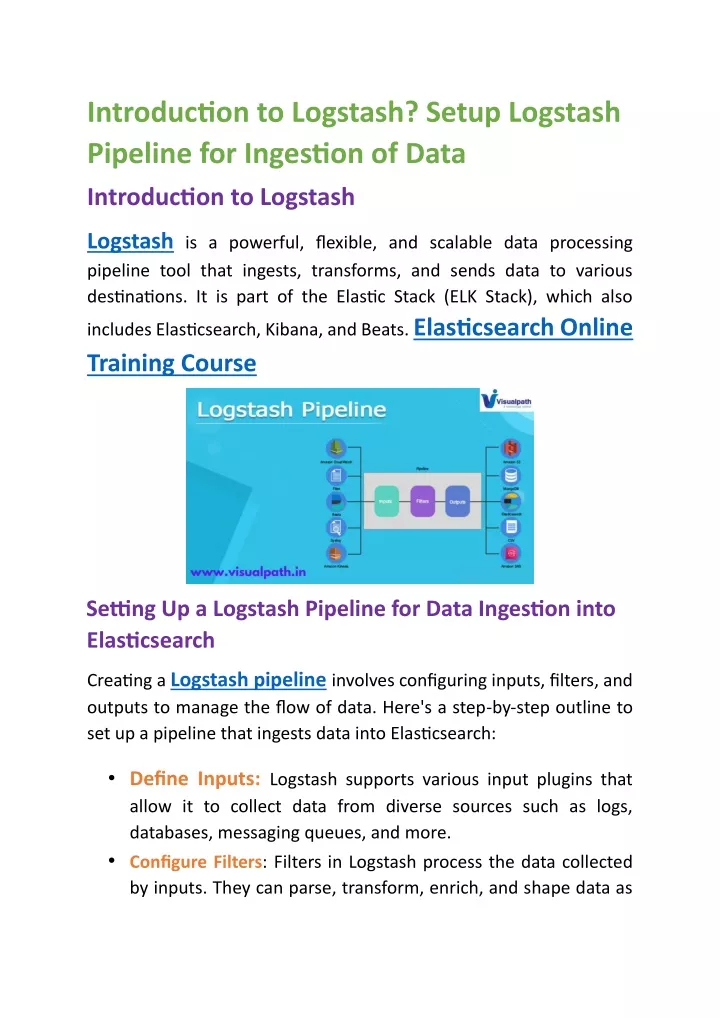 introduction to logstash setup logstash pipeline