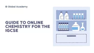 Guide to Online Chemistry for the IGCSE