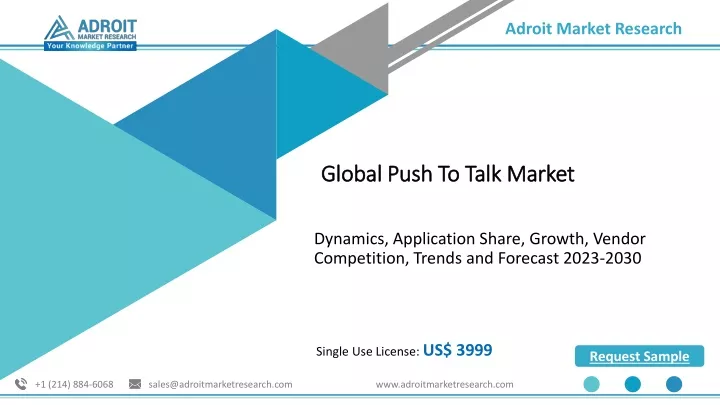 global push to talk market