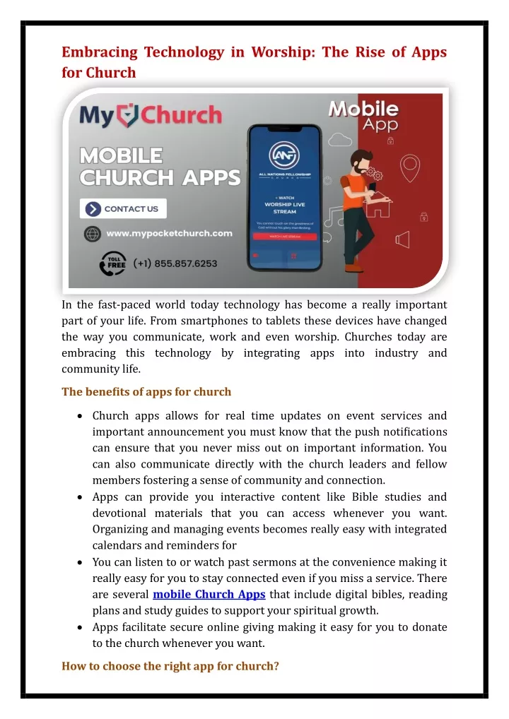 embracing technology in worship the rise of apps