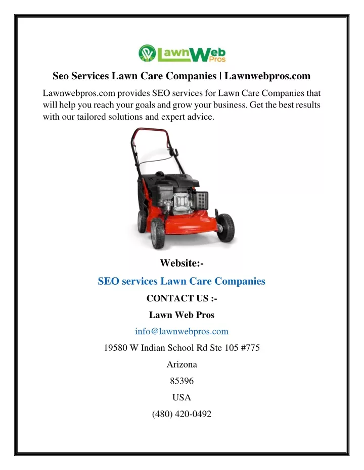 seo services lawn care companies lawnwebpros com