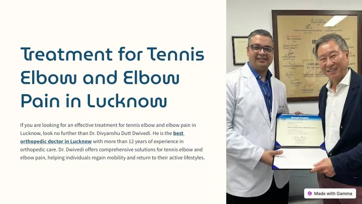 treatment for tennis elbow and elbow pain