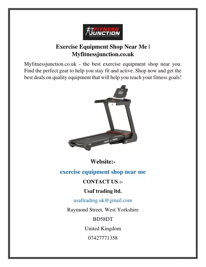 exercise equipment shop near me myfitnessjunction