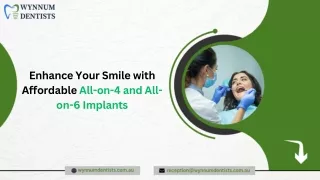 Enhance Your Smile with Affordable All-on-4 and All-on-6 Implants