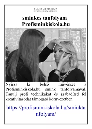 sminkes tanfolyam  Profisminkiskola.hu