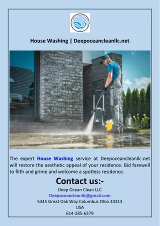 House Washing  Deepoceancleanllc.net