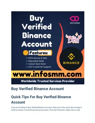 1     Buy Verified Binance Account