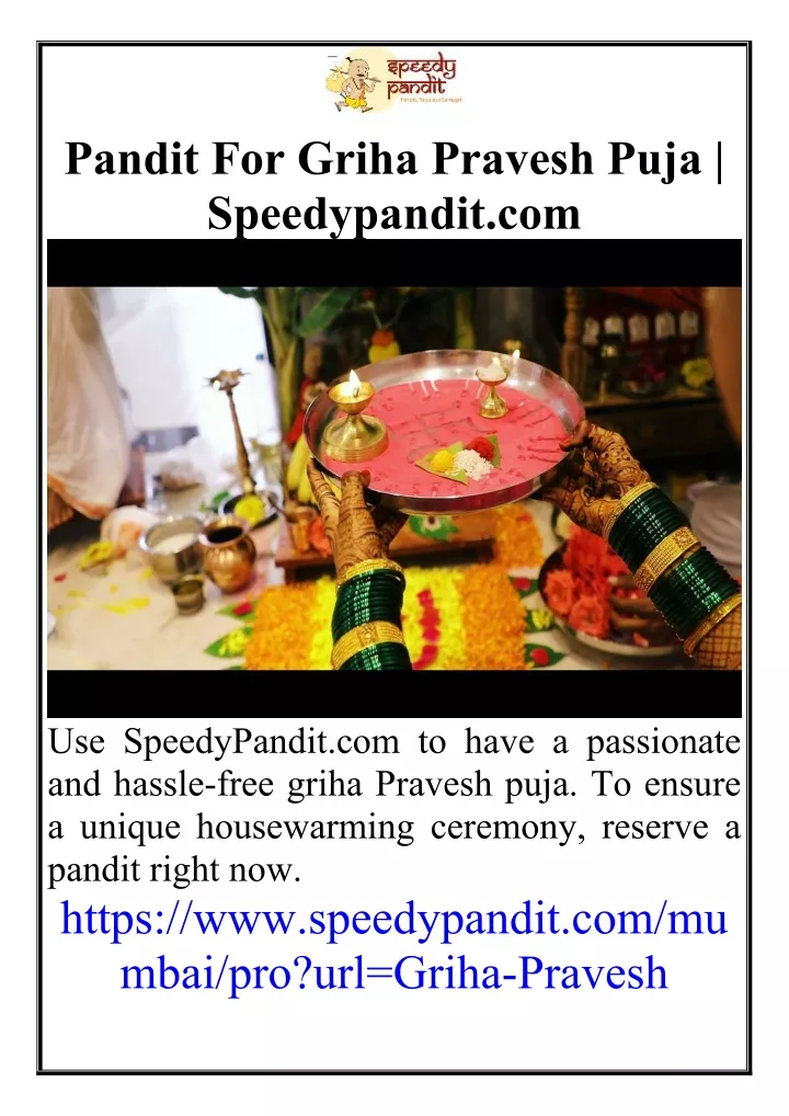 pandit for griha pravesh puja speedypandit com