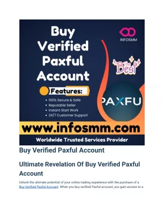 buy verified paxful account