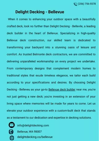 Delight Decking - Bellevue
