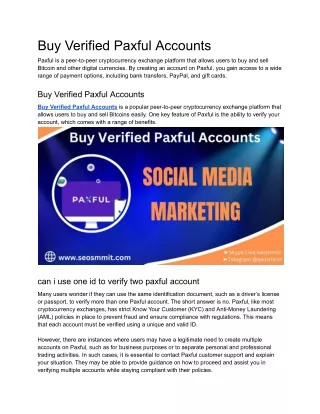 Buy Verified Paxful Accounts-100% Full Verified Accounts