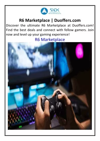 R6 Marketplace  Duoffers.com