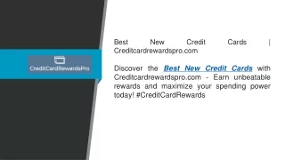 Best New Credit Cards  Creditcardrewardspro.com