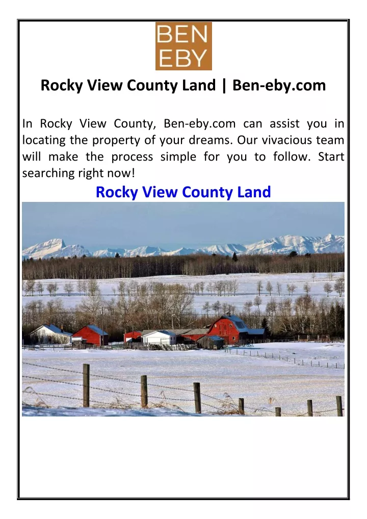 rocky view county land ben eby com