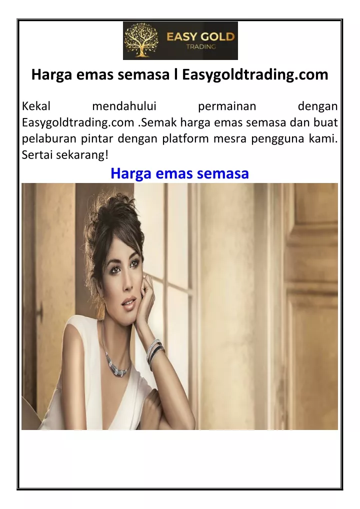 harga emas semasa l easygoldtrading com