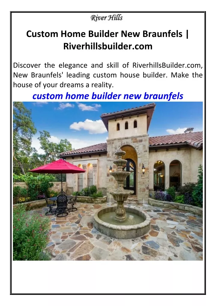 custom home builder new braunfels