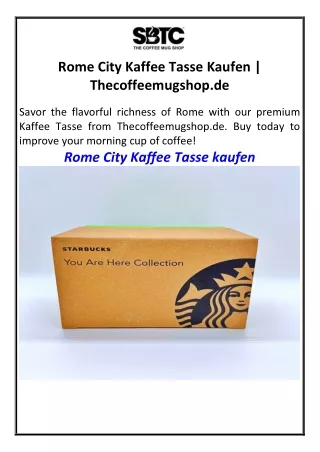 Rome City Kaffee Tasse Kaufen  Thecoffeemugshop.de