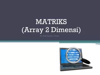 matriks array 2 dimensi