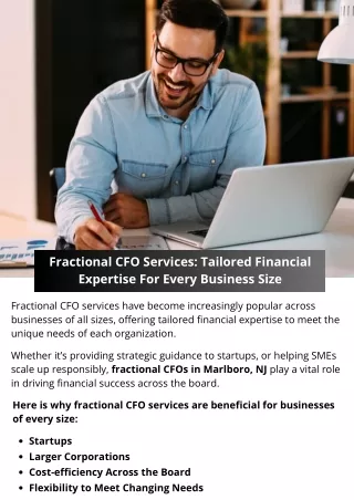 Fractional CFO Services: Tailored Financial Expertise For Every Business Size