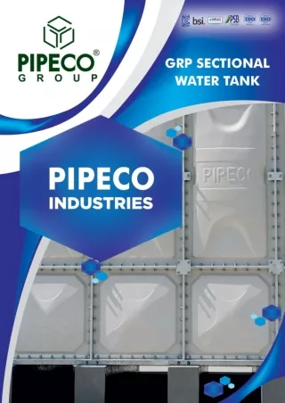 GRP Sectional Tanks Brochure - pipeco