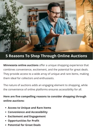 5 Reasons To Shop Through Online Auctions