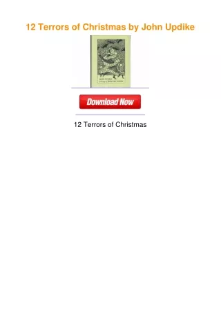 12 Terrors of Christmas by John Updike