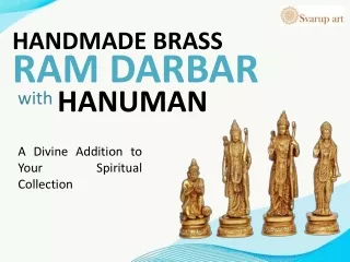 Handmade Brass Ram Darbar with Hanuman
